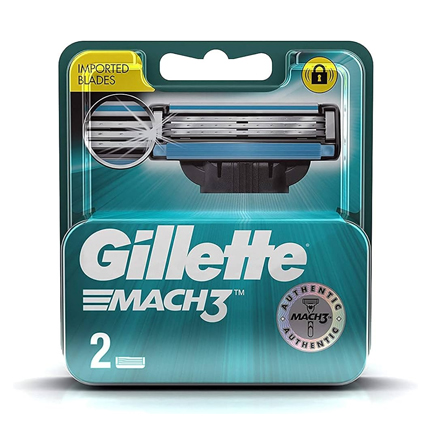 Gillette Shaving Blades Mach 3 Cartridges Set Of 2